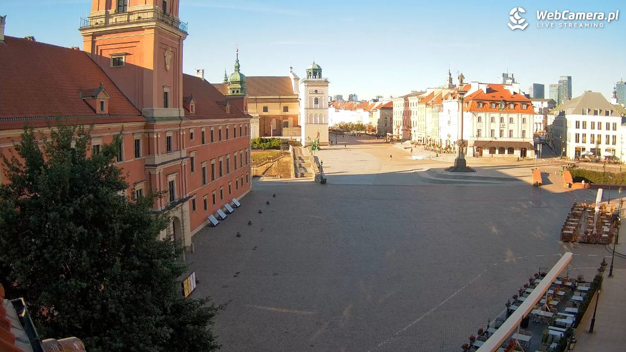 Warszawa - Plac Zamkowy 4K - 24 czerwiec 2026, 06:25