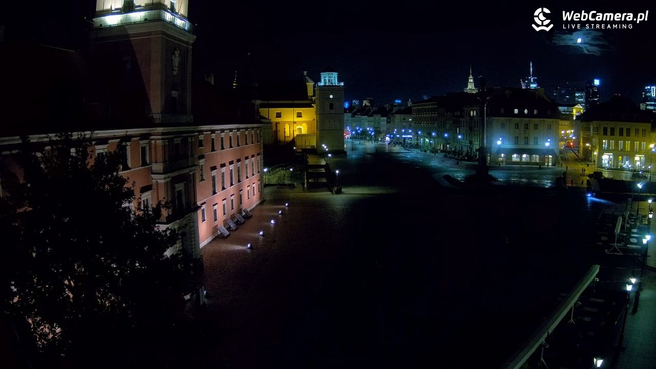 Warszawa - Plac Zamkowy 4K - 21 wresień 2026, 22:56