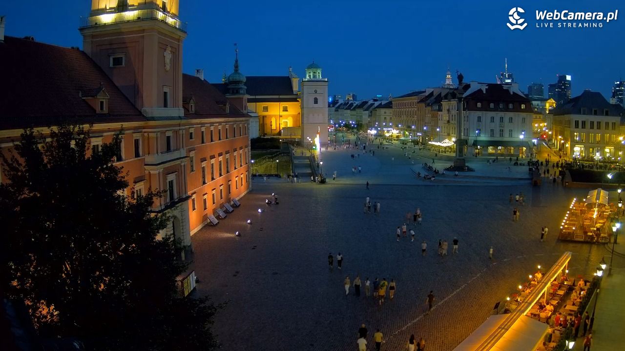 Warszawa - Plac Zamkowy 4K - 21 czerwiec 2026, 21:49