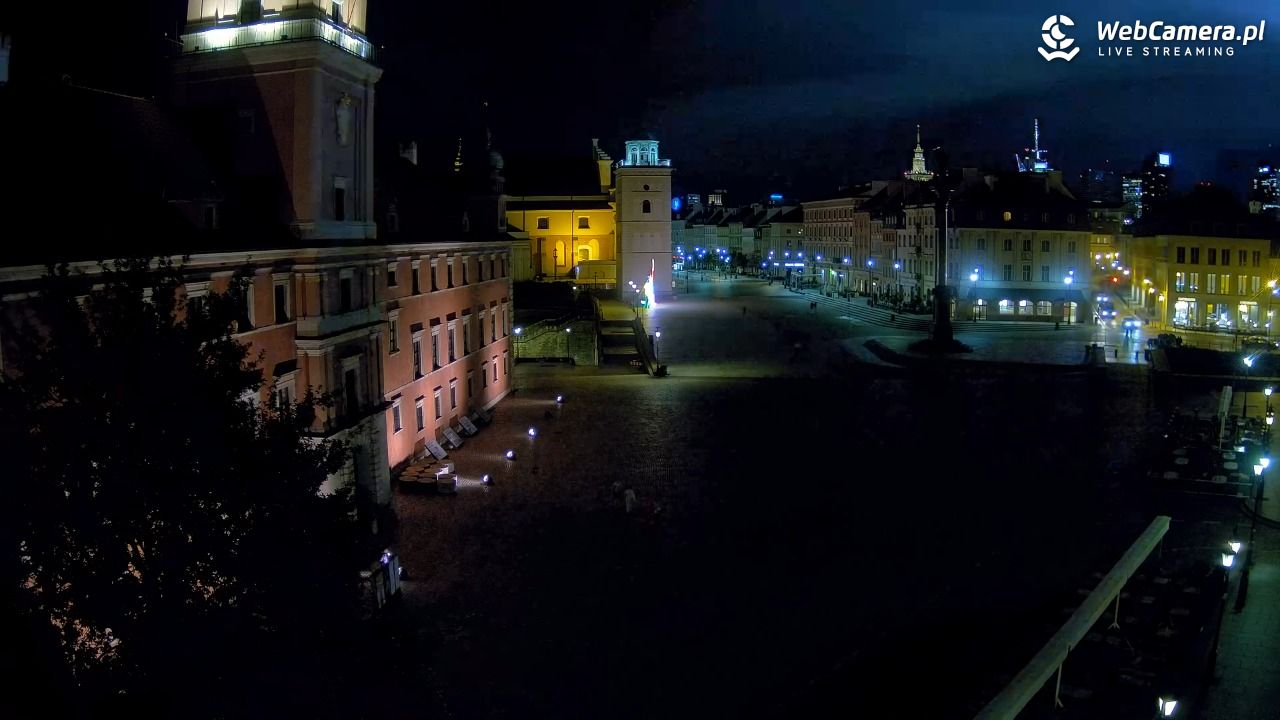Warszawa - Plac Zamkowy 4K - 10 sierpień 2026, 23:42