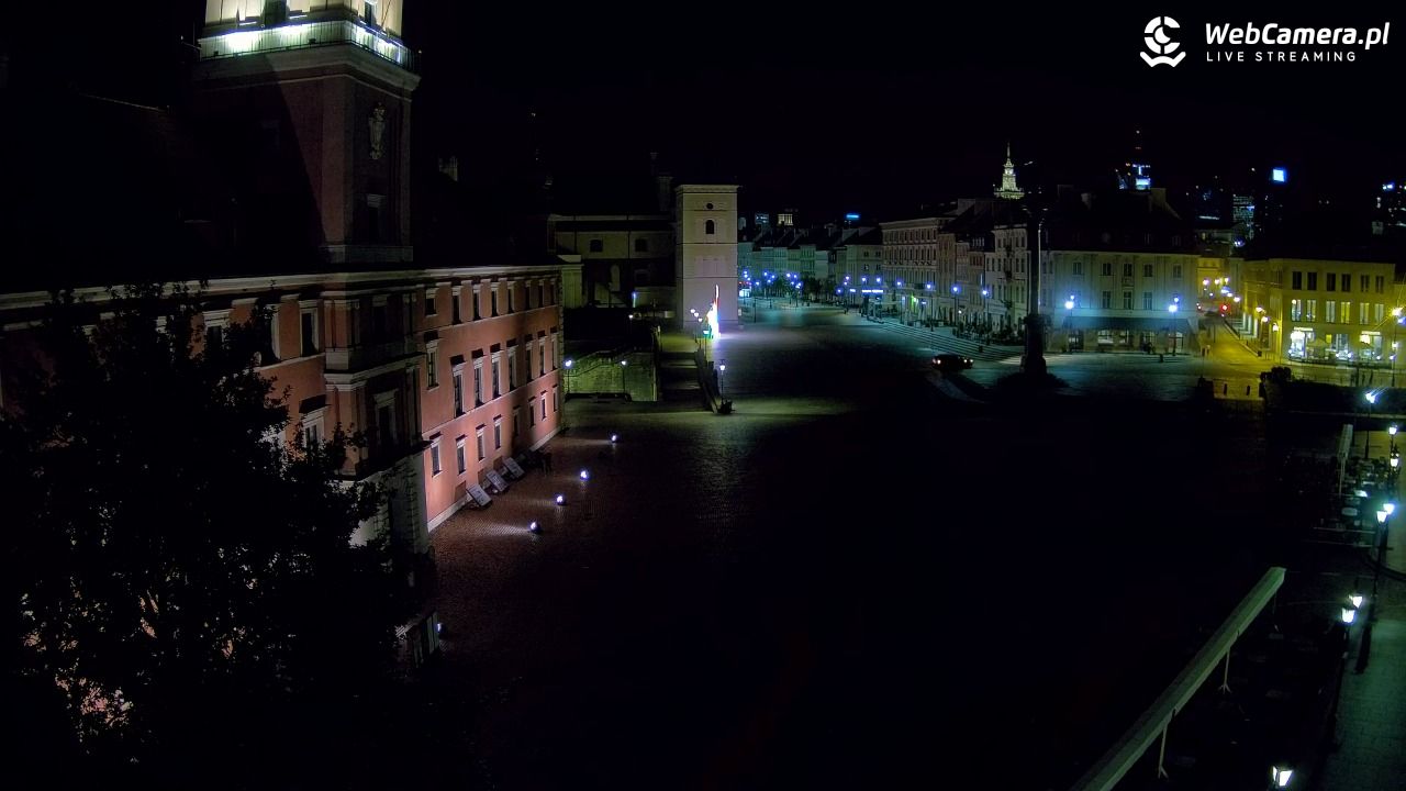Warszawa - Plac Zamkowy 4K - 09 sierpień 2026, 02:41