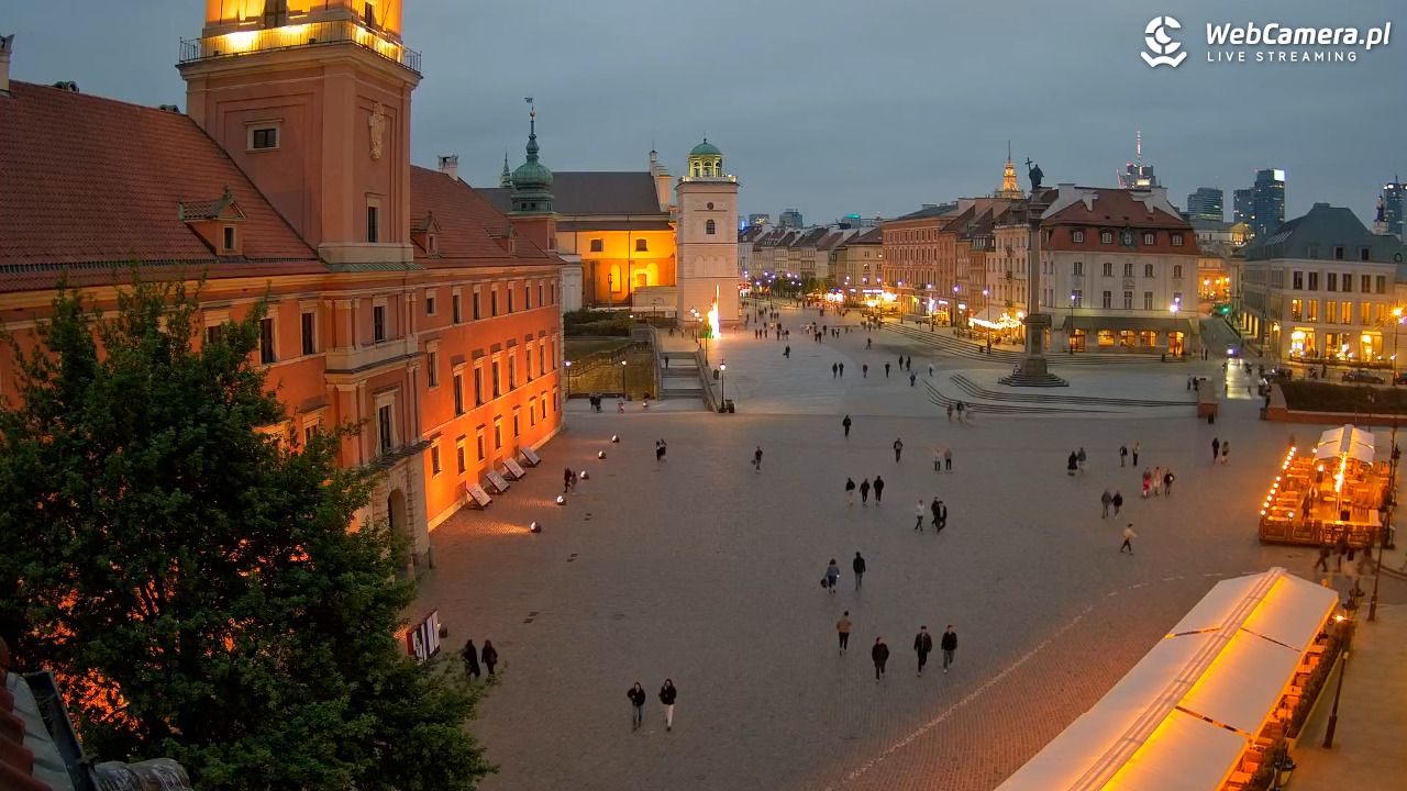 Warszawa - Plac Zamkowy 4K - 07 maj 2026, 20:28