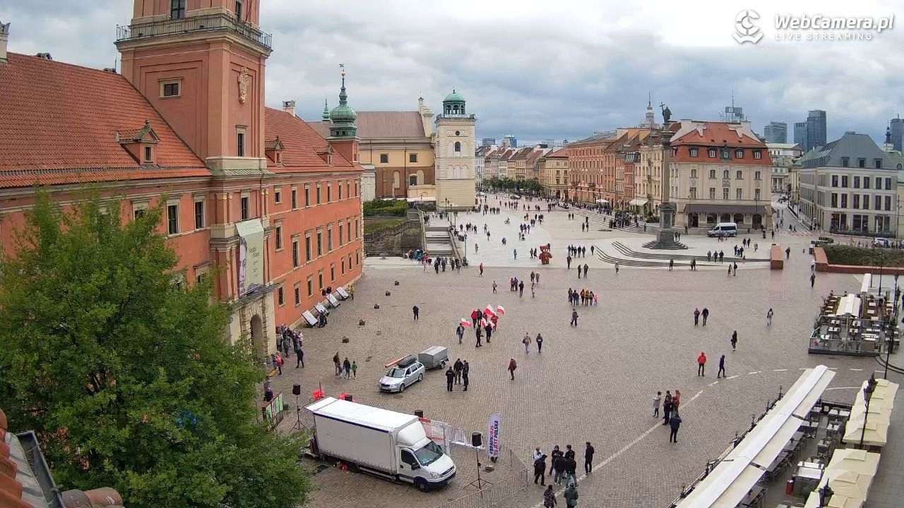 Warszawa - Plac Zamkowy 4K - 16 maj 2025, 15:34
