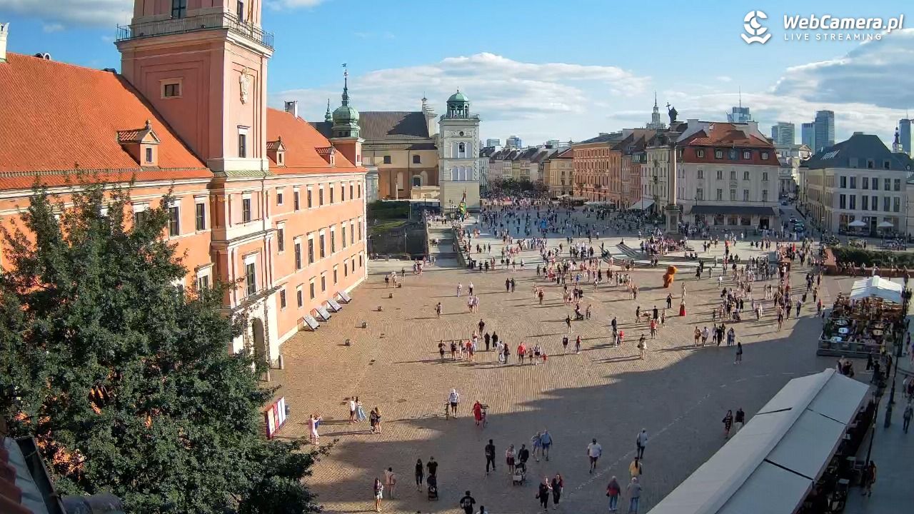 Warszawa - Plac Zamkowy 4K - 08 sierpień 2026, 17:19