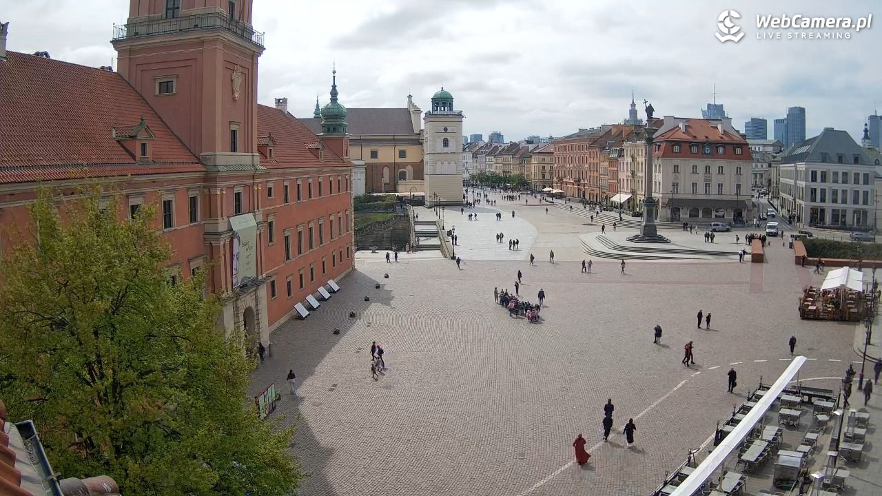 Warszawa - Plac Zamkowy 4K - 25 kwiecień 2025, 11:29