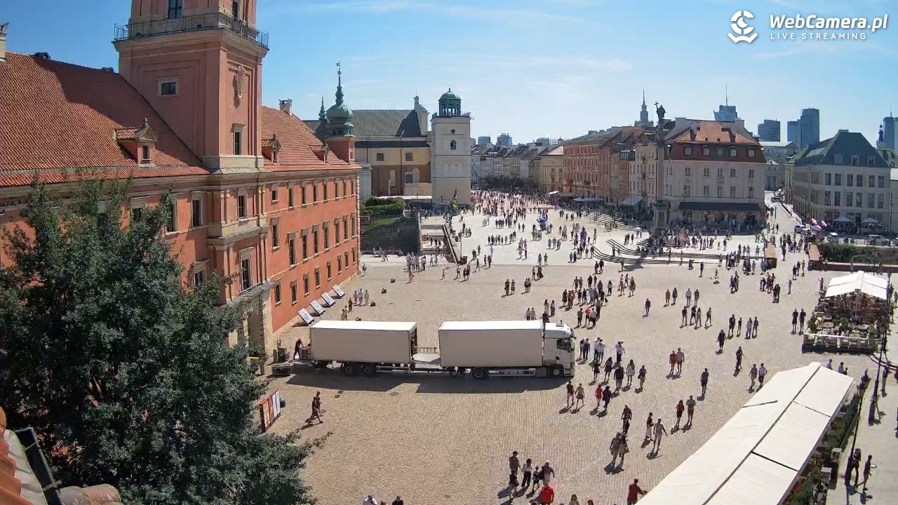 Warszawa - Plac Zamkowy 4K - 09 sierpień 2026, 14:00