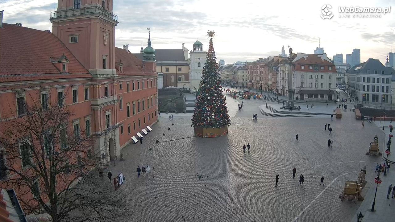 Warszawa - Plac Zamkowy 4K - 17 grudzień 2025, 11:47