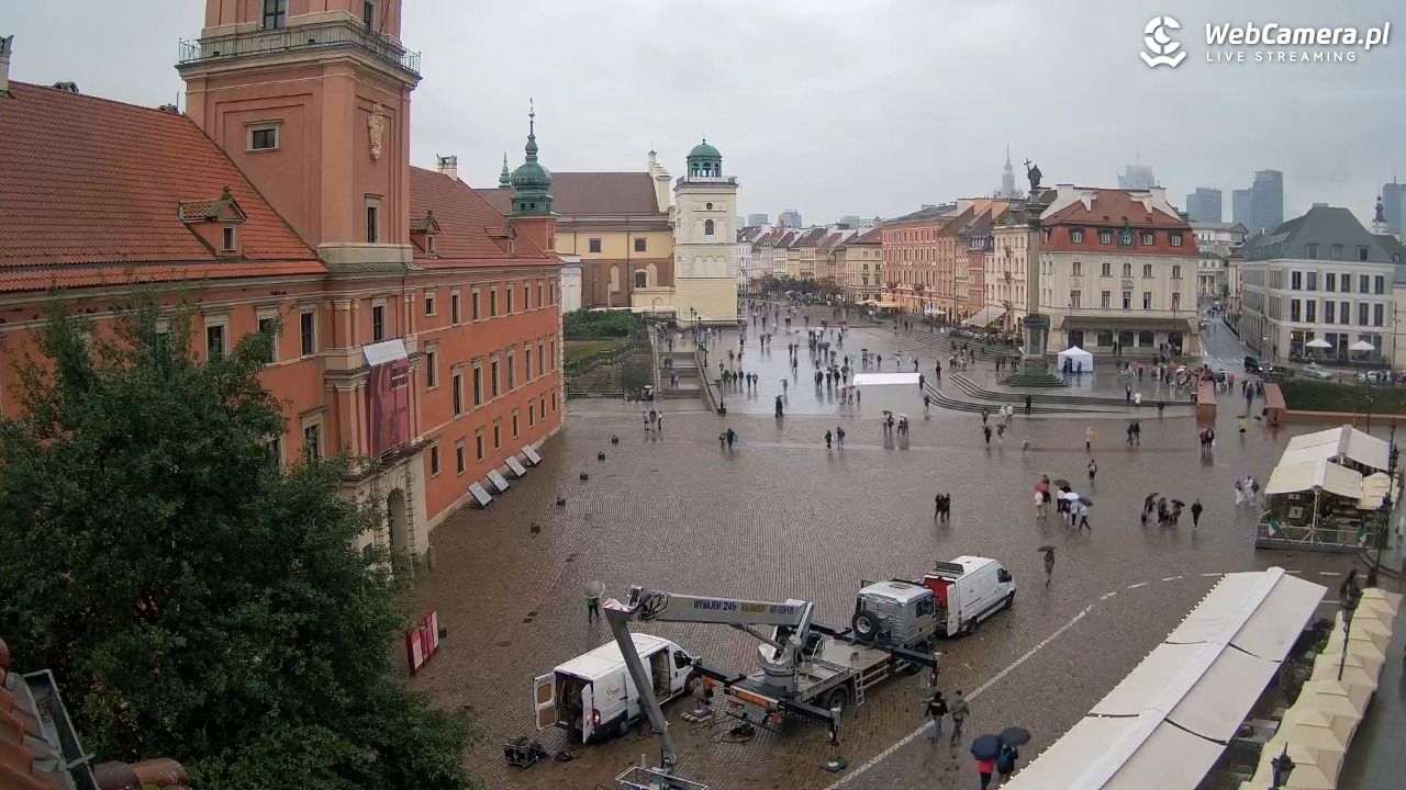 Warszawa - Plac Zamkowy 4K - 14 wresień 2025, 16:50