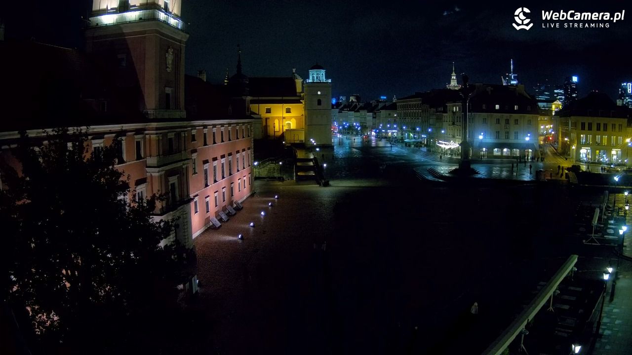 Warszawa - Plac Zamkowy 4K - 21 wresień 2026, 21:54