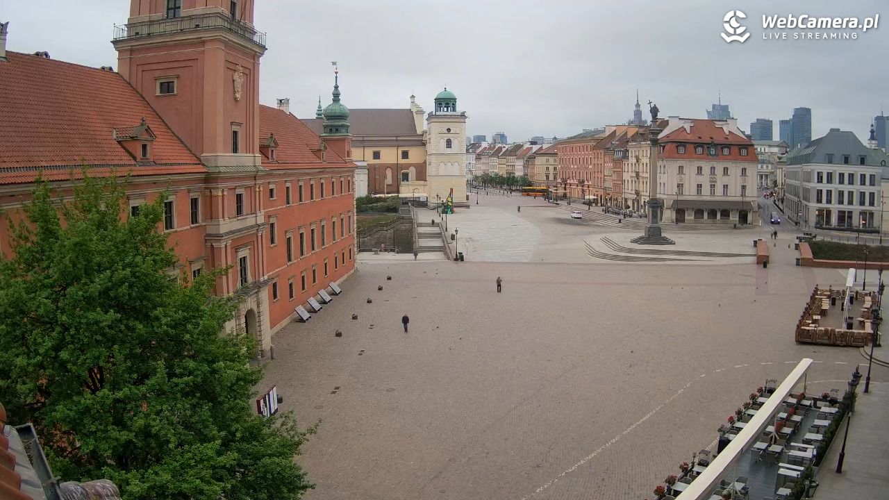 Warszawa - Plac Zamkowy 4K - 08 maj 2026, 06:54