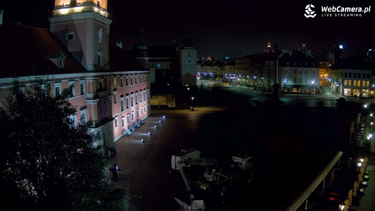 Warszawa - Plac Zamkowy 4K - 14 wresień 2025, 04:11