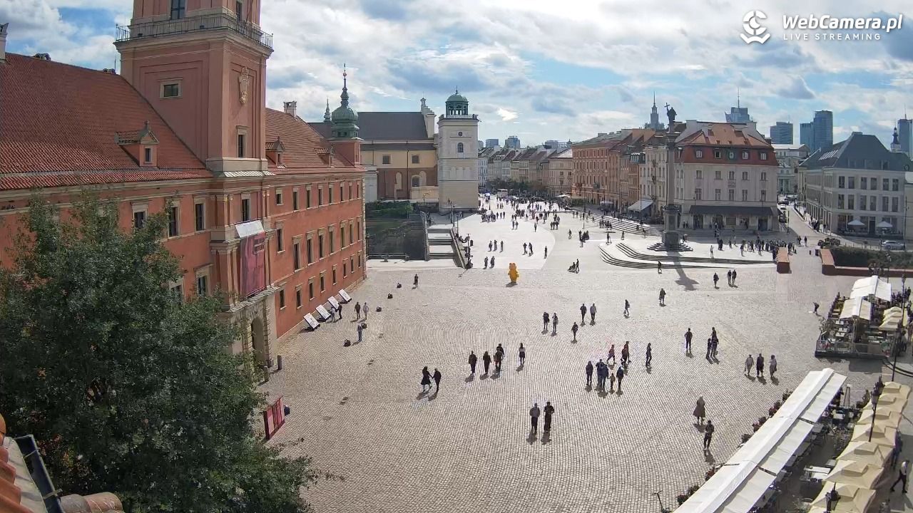 Warszawa - Plac Zamkowy 4K - 15 wresień 2025, 13:08