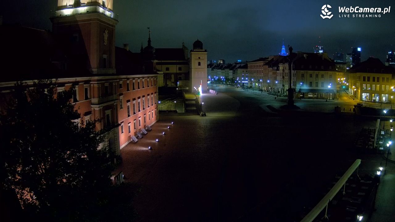 Warszawa - Plac Zamkowy 4K - 09 maj 2026, 01:43