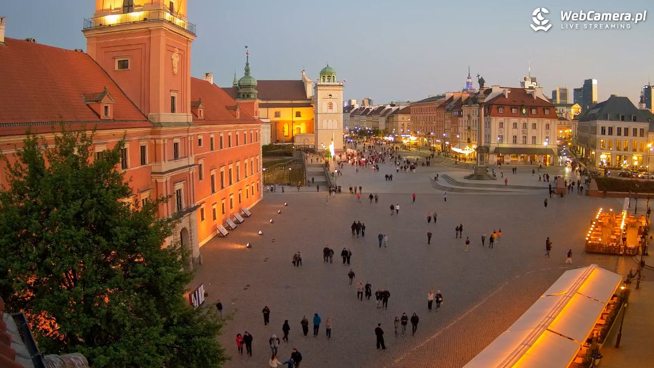 Warszawa - Plac Zamkowy 4K - 09 maj 2026, 20:42