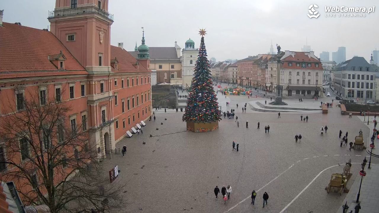 Warszawa - Plac Zamkowy 4K - 16 grudzień 2025, 12:35