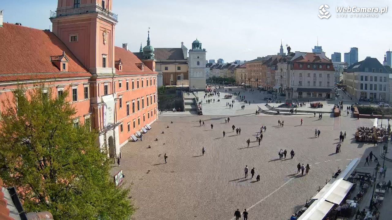 Warszawa - Plac Zamkowy 4K - 25 kwiecień 2025, 15:58