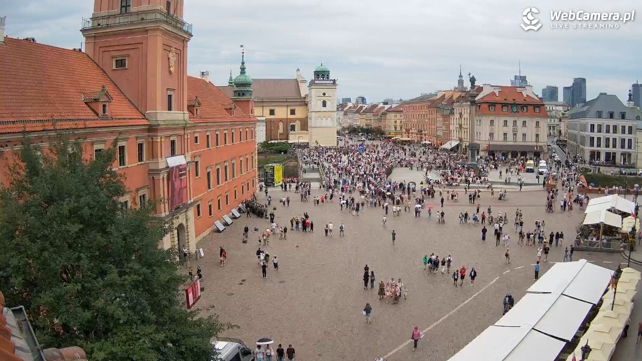 Warszawa - Plac Zamkowy 4K - 01 sierpień 2025, 16:32