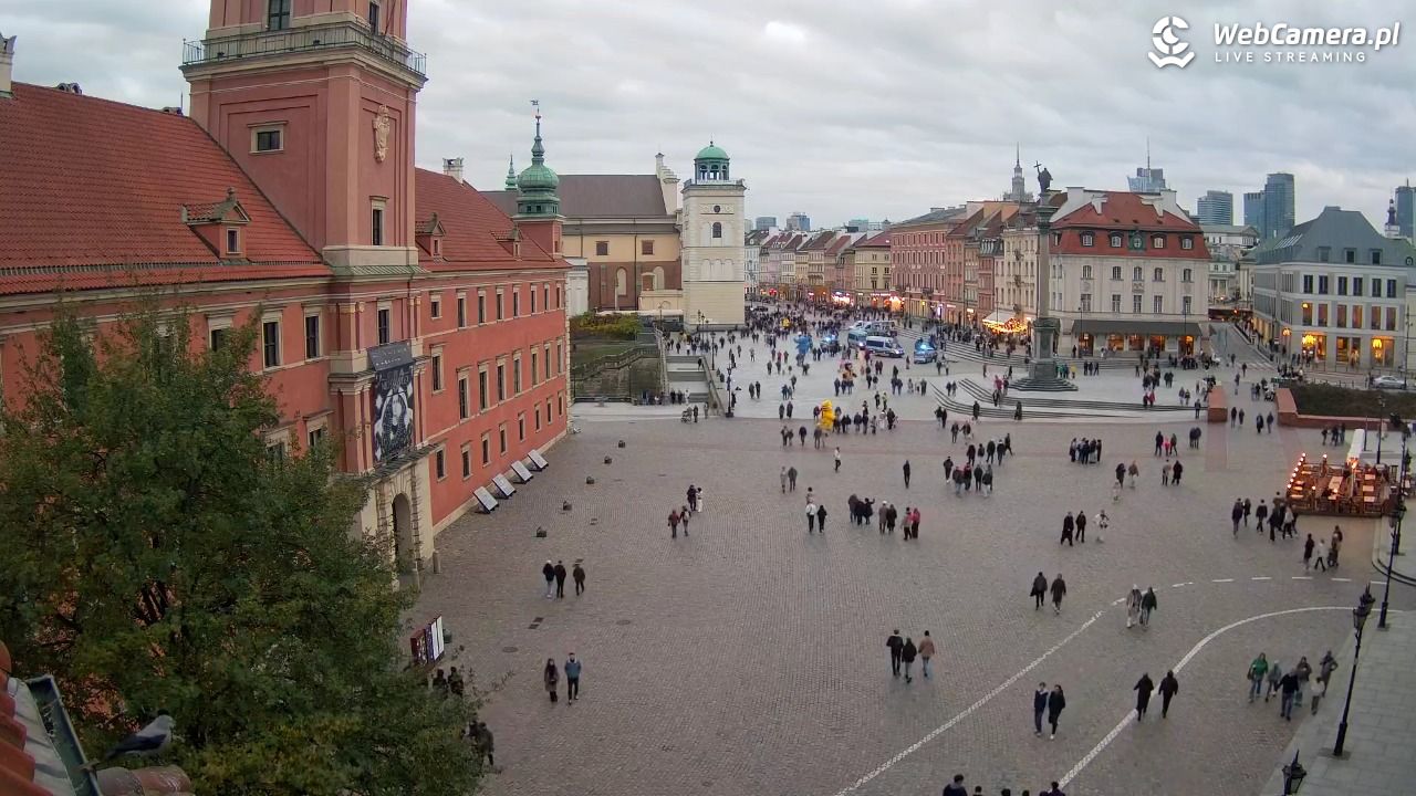 Warszawa - Plac Zamkowy 4K - 01 listopad 2025, 16:05