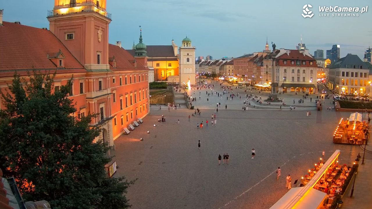Warszawa - Plac Zamkowy 4K - 21 czerwiec 2026, 21:28