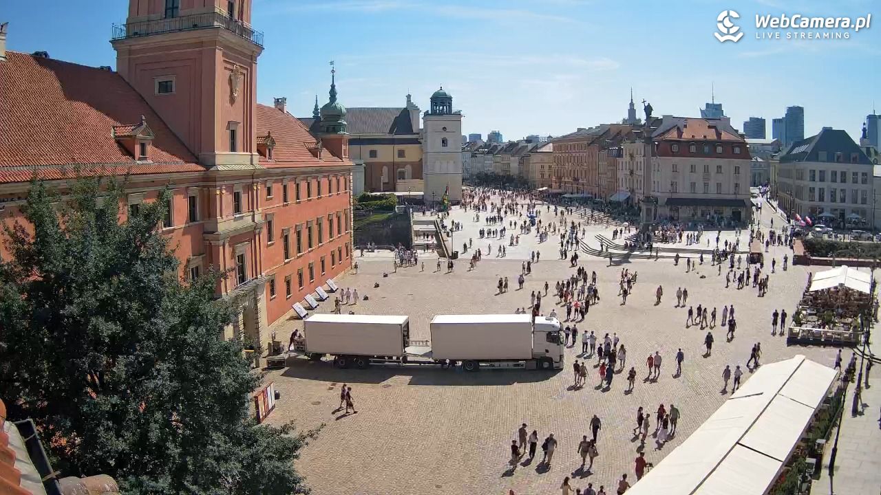 Warszawa - Plac Zamkowy 4K - 09 sierpień 2026, 14:00