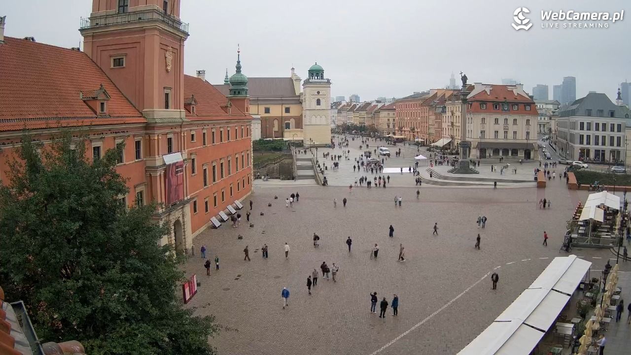 Warszawa - Plac Zamkowy 4K - 14 wresień 2025, 11:27