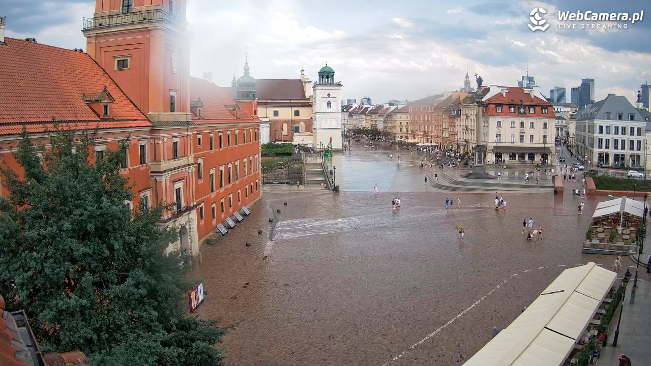 Warszawa - Plac Zamkowy 4K - 10 sierpień 2026, 17:20