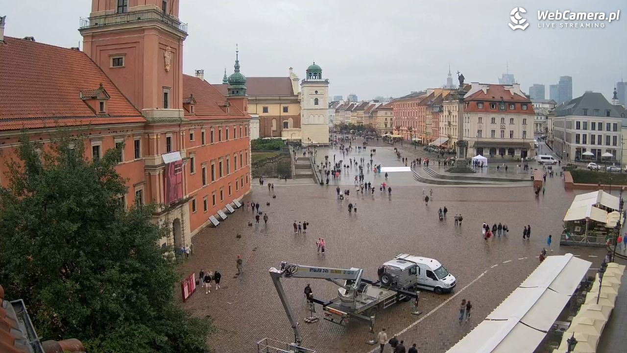 Warszawa - Plac Zamkowy 4K - 14 wresień 2025, 16:30