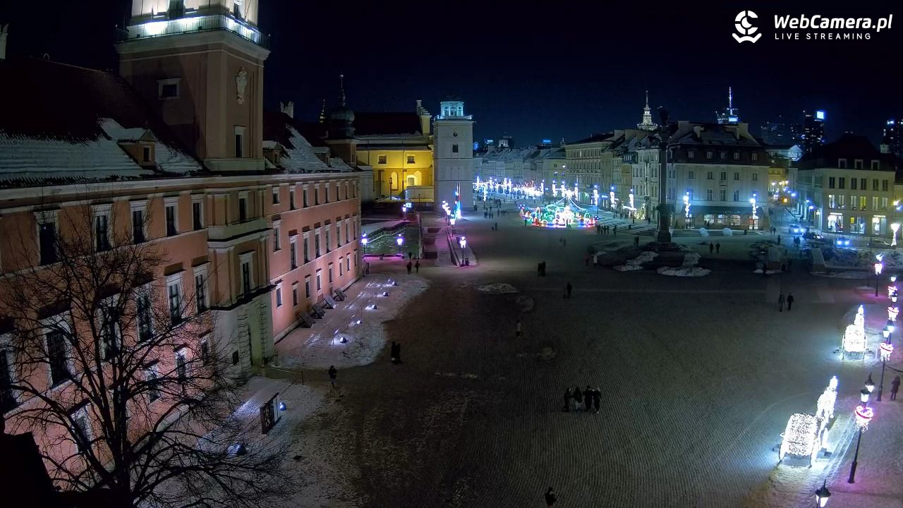 Warszawa - Plac Zamkowy 4K - 31 styczeń 2026, 18:17