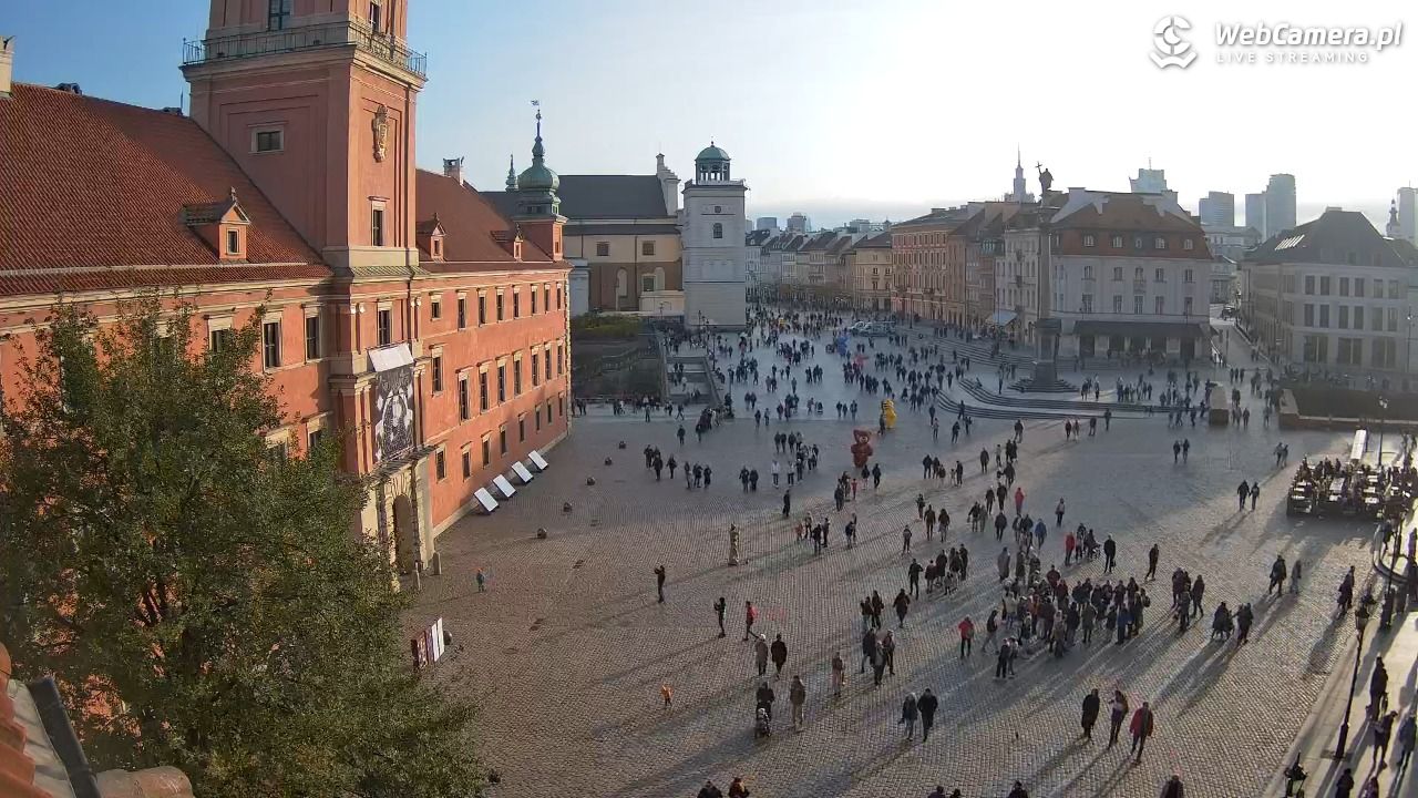 Warszawa - Plac Zamkowy 4K - 01 listopad 2025, 14:15
