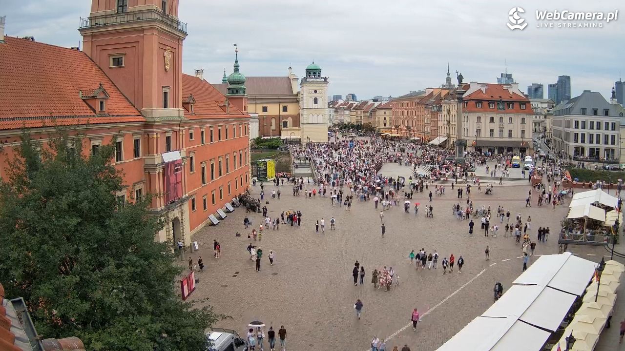 Warszawa - Plac Zamkowy 4K - 01 sierpień 2025, 16:32