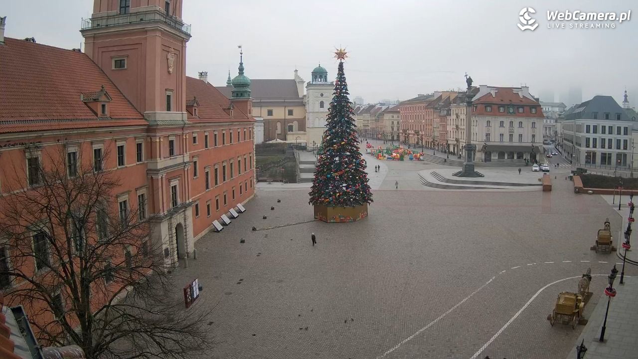Warszawa - Plac Zamkowy 4K - 16 grudzień 2025, 08:49