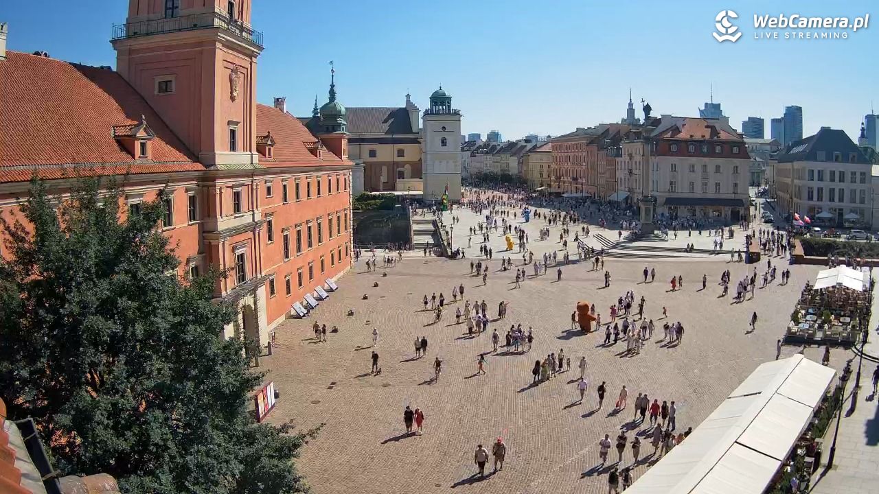 Warszawa - Plac Zamkowy 4K - 09 sierpień 2026, 15:01