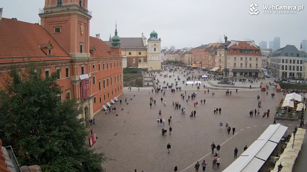Warszawa - Plac Zamkowy 4K - 14 wresień 2025, 12:27