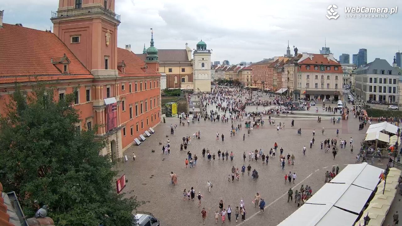 Warszawa - Plac Zamkowy 4K - 01 sierpień 2025, 16:13