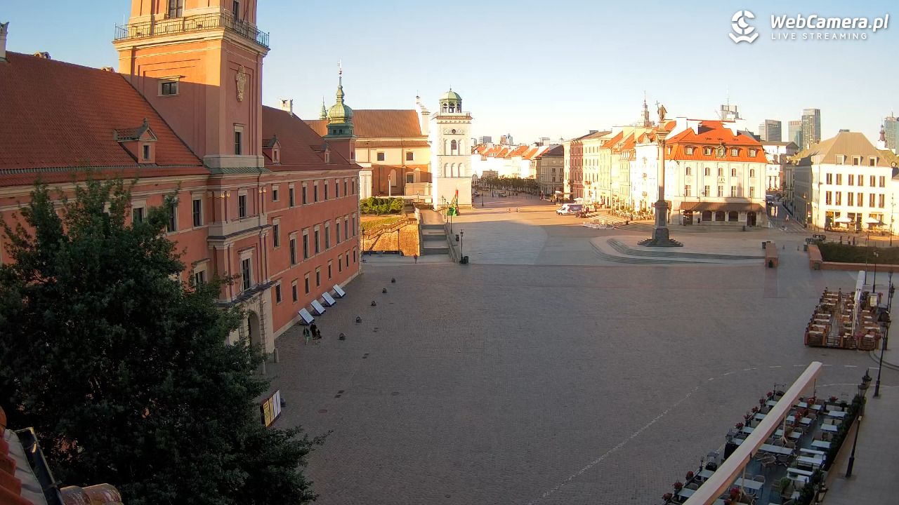 Warszawa - Plac Zamkowy 4K - 23 czerwiec 2026, 05:37