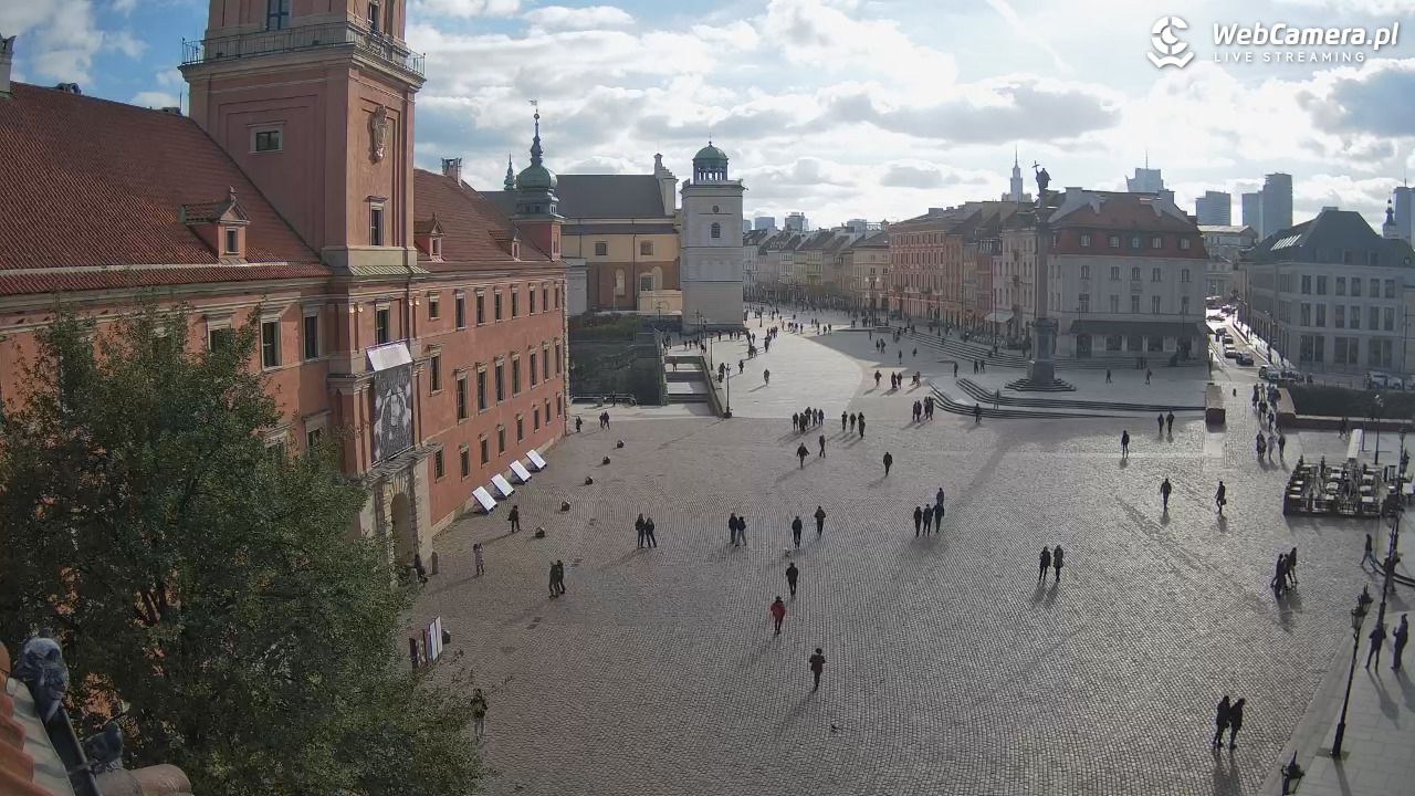 Warszawa - Plac Zamkowy 4K - 31 październik 2025, 12:50