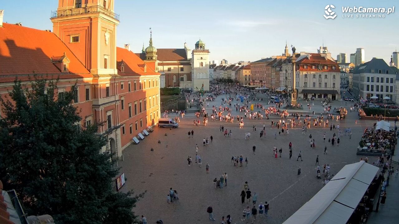 Warszawa - Plac Zamkowy 4K - 09 sierpień 2026, 19:30