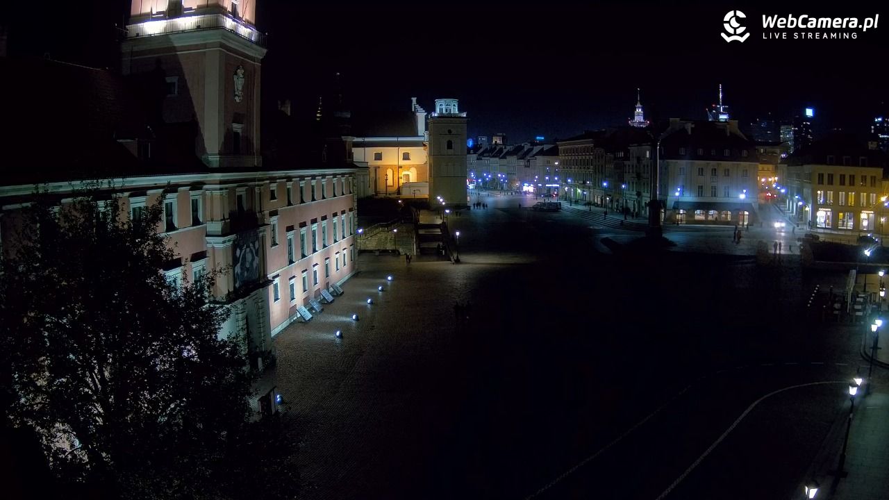 Warszawa - Plac Zamkowy 4K - 31 październik 2025, 23:51