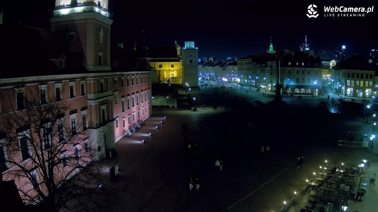 Warszawa - Plac Zamkowy 4K - 21 marzec 2026, 21:36