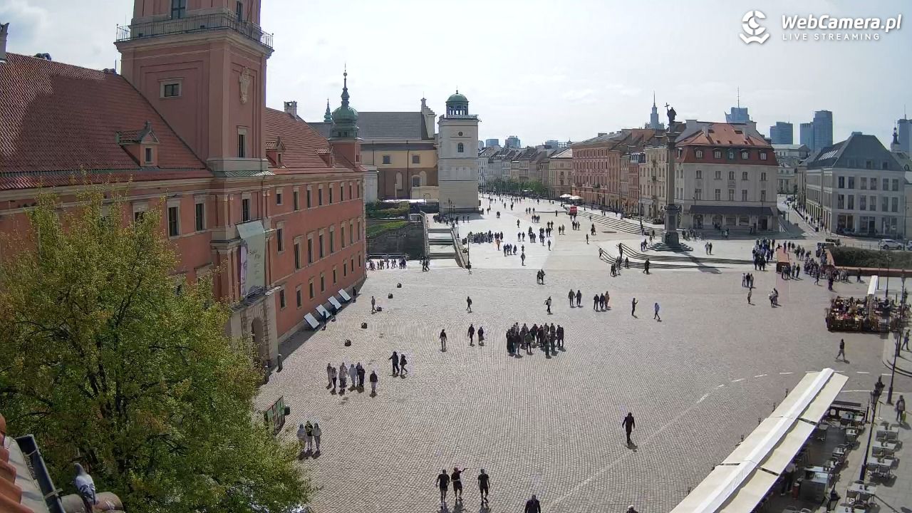 Warszawa - Plac Zamkowy 4K - 25 kwiecień 2025, 12:26