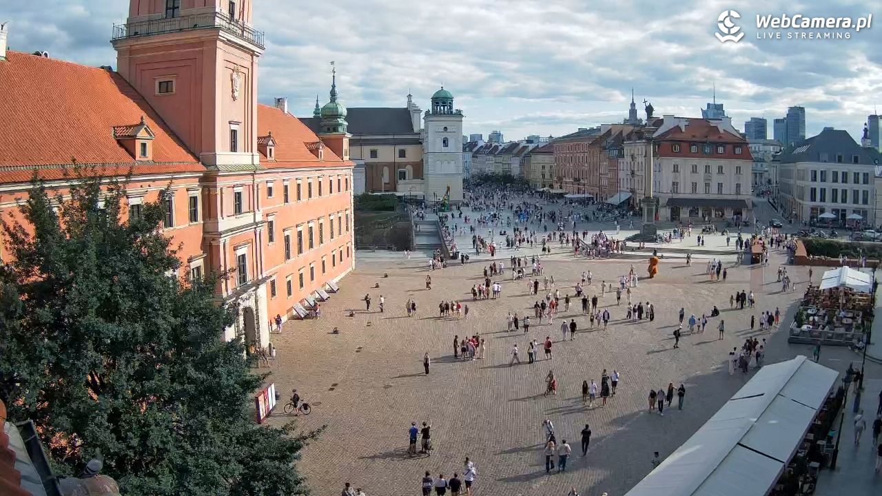 Warszawa - Plac Zamkowy 4K - 08 sierpień 2026, 16:40