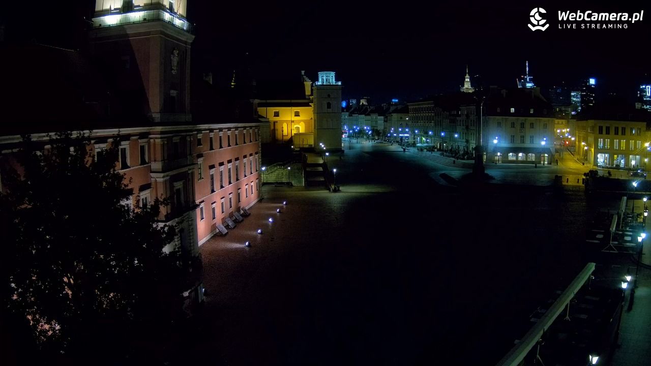Warszawa - Plac Zamkowy 4K - 23 wresień 2026, 23:51