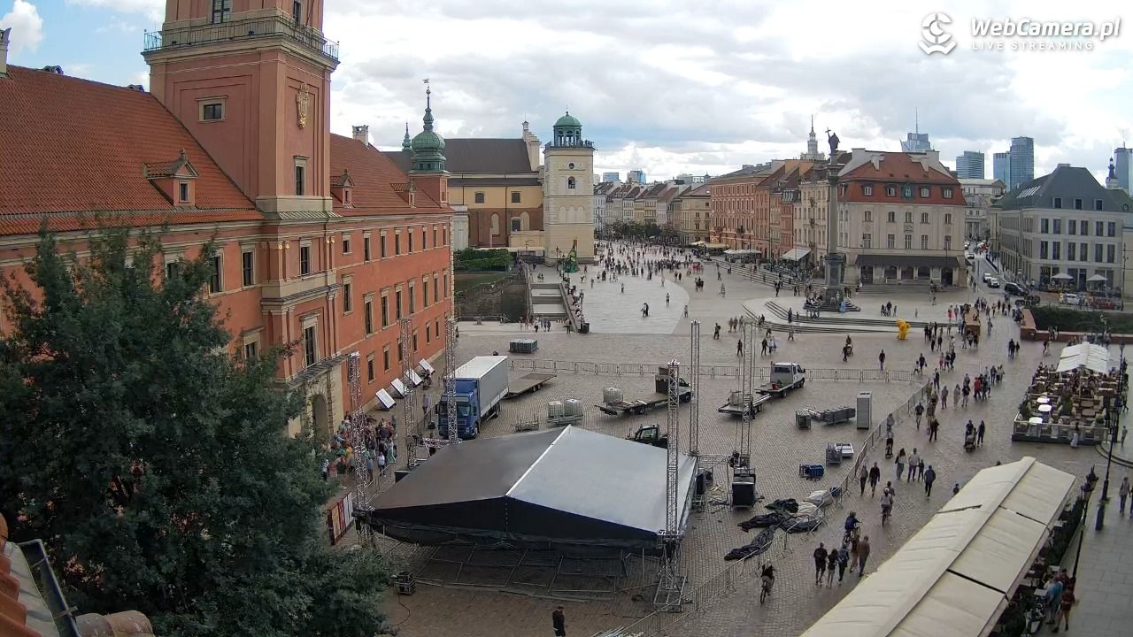 Warszawa - Plac Zamkowy 4K - 11 sierpień 2026, 14:01