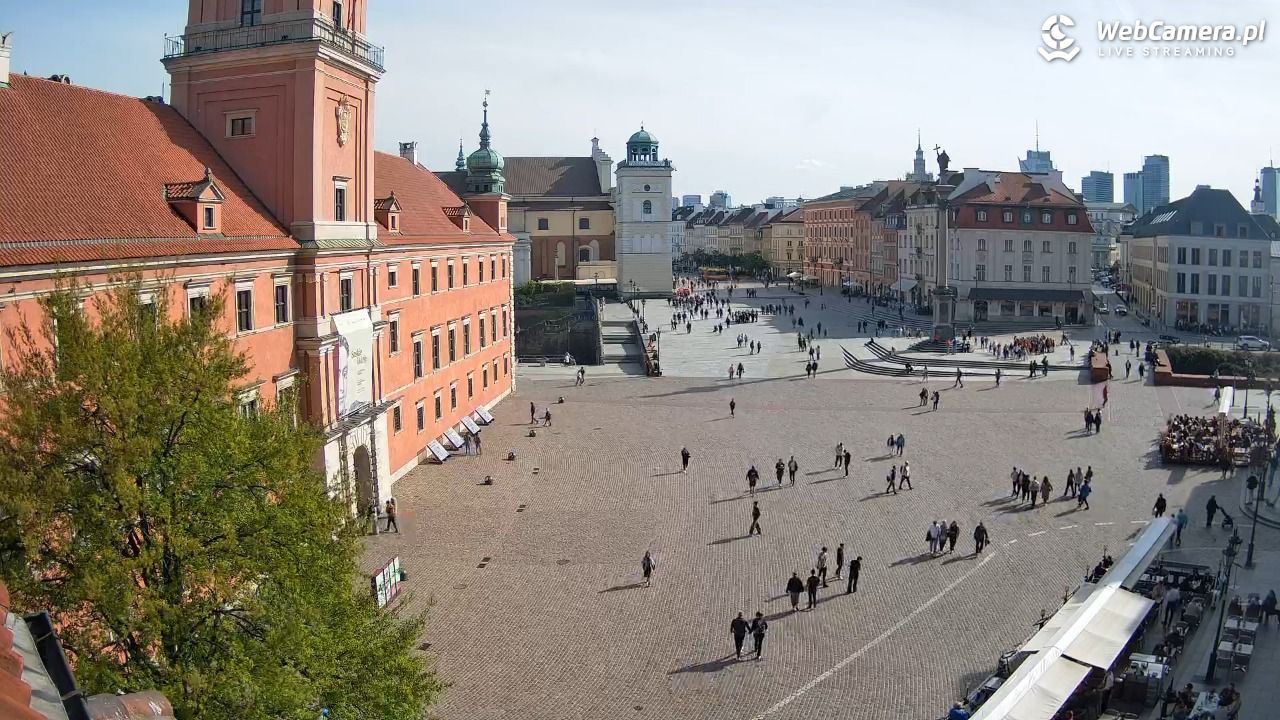 Warszawa - Plac Zamkowy 4K - 25 kwiecień 2025, 15:58