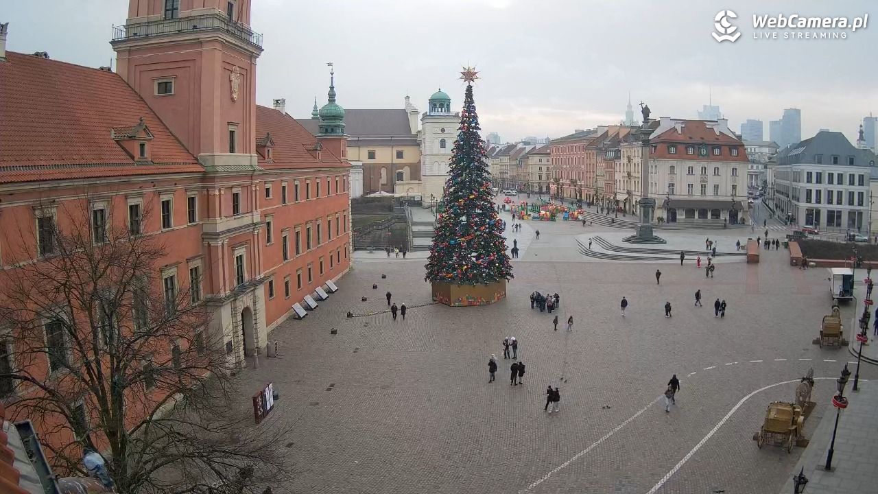 Warszawa - Plac Zamkowy 4K - 16 grudzień 2025, 11:51