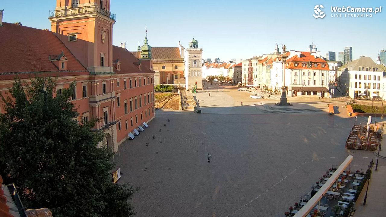 Warszawa - Plac Zamkowy 4K - 23 czerwiec 2026, 06:23