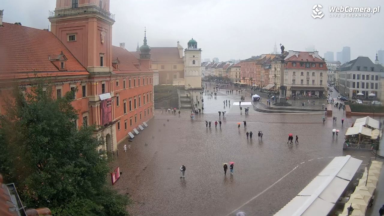 Warszawa - Plac Zamkowy 4K - 14 wresień 2025, 13:59