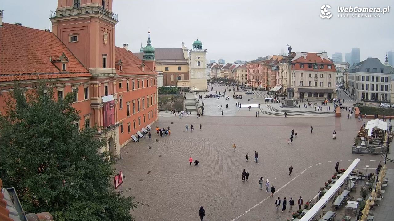 Warszawa - Plac Zamkowy 4K - 14 wresień 2025, 10:31