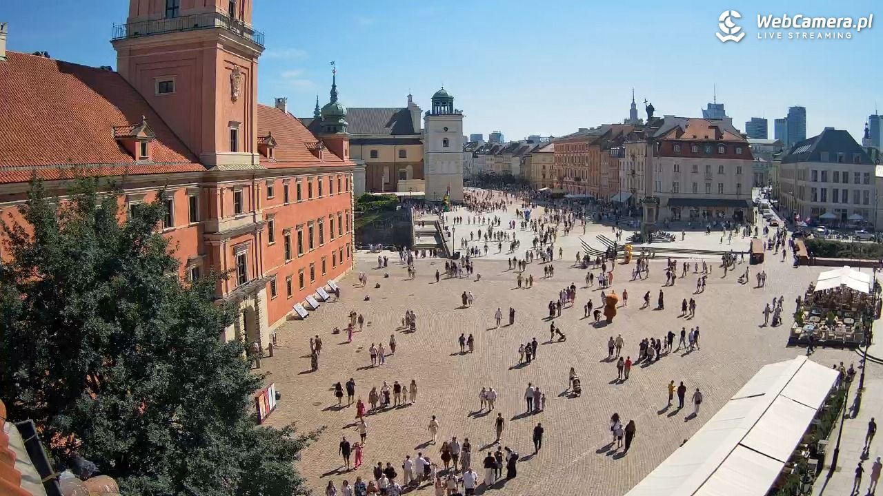 Warszawa - Plac Zamkowy 4K - 09 sierpień 2026, 14:39