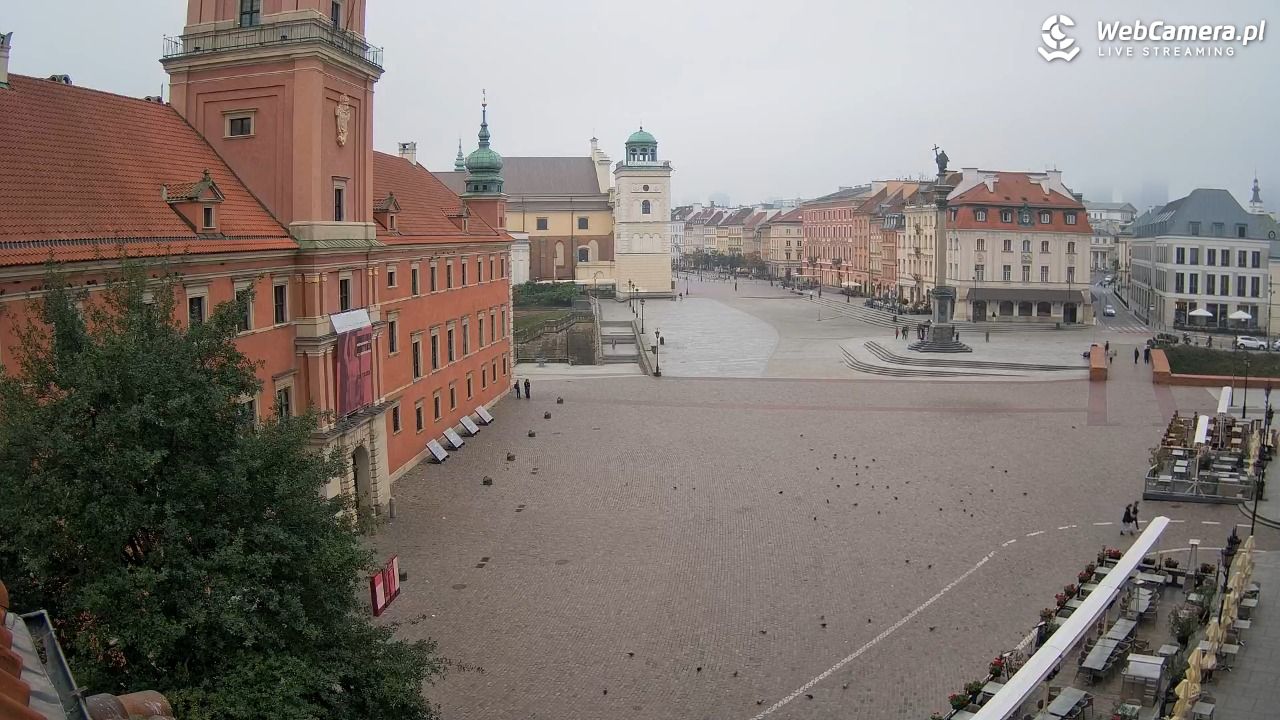 Warszawa - Plac Zamkowy 4K - 14 wresień 2025, 08:23